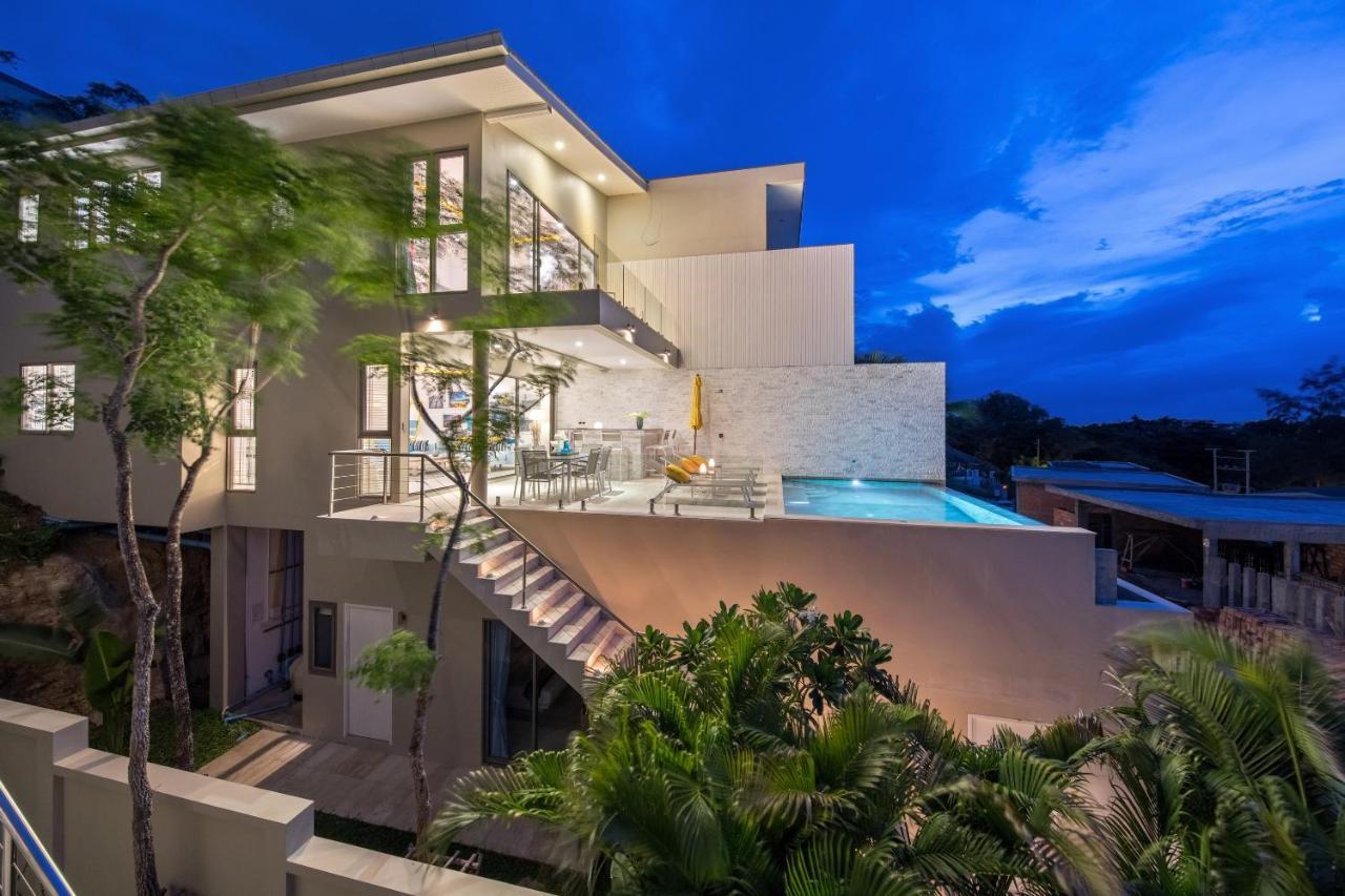 Beachside Villa - B18 - At Bayside Luxury Villas Samrong Bay Beach, 4 Bed 5 Bath, Sea & Sunset Views, Only 200M Walk To The Beach Choeng Mon Ngoại thất bức ảnh